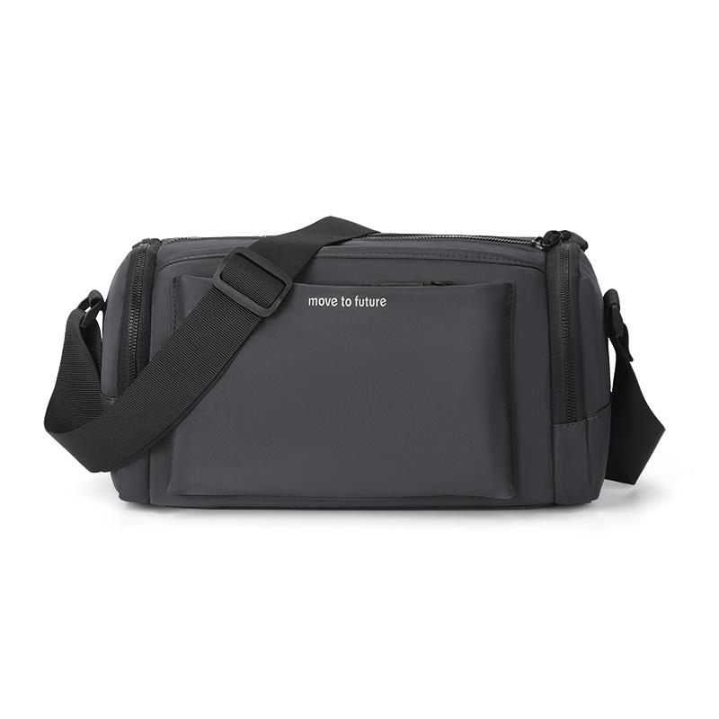 

Men s Crossbody Bag Mobile Phone Coin Purse Sports Waterproof Shoulder Bag сірий колір