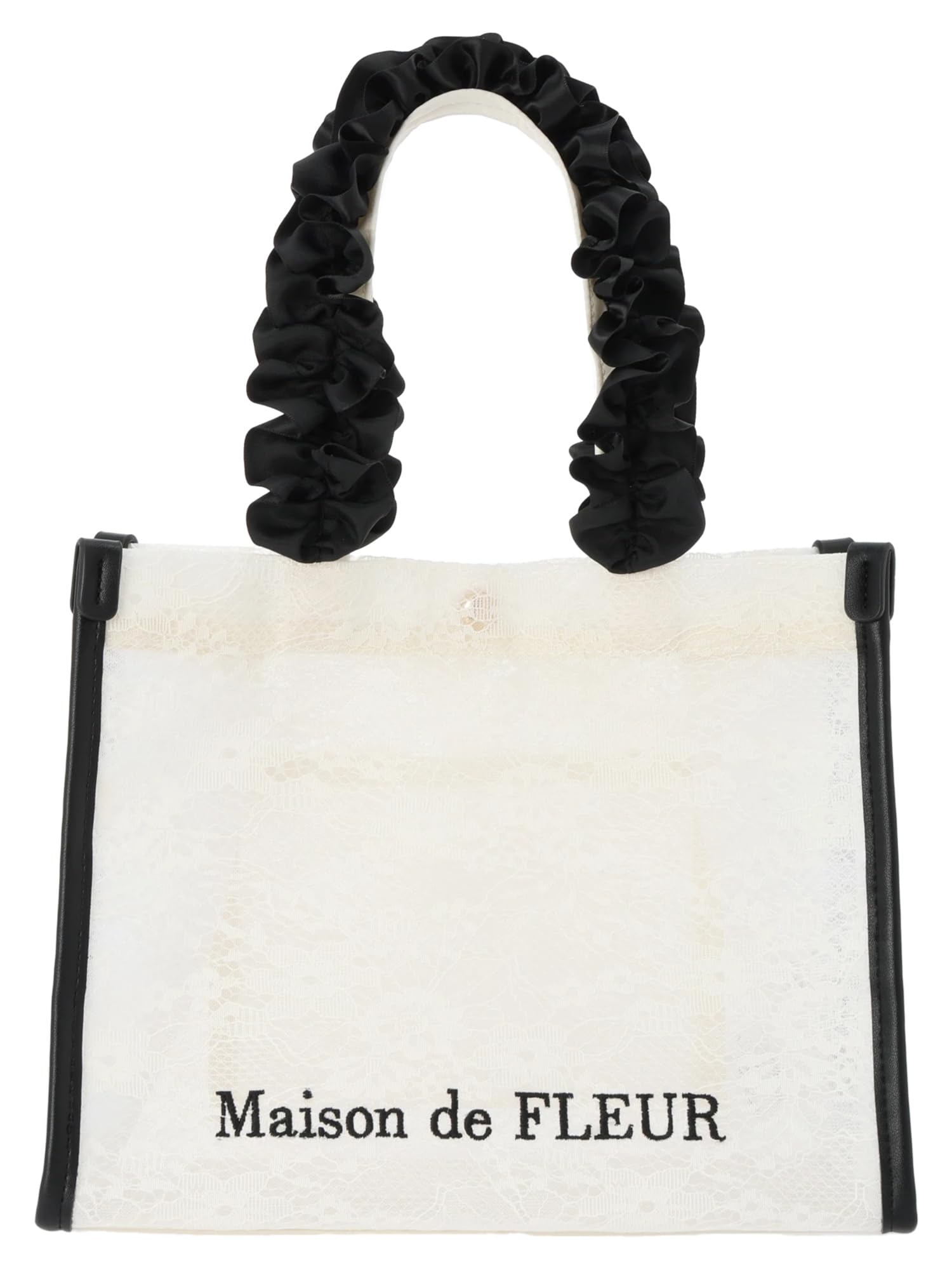 

de Bag Mesh Lace Square Tote Bag 8A42F0J3300 Ivory [Maison Fleur] Women s