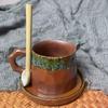 OLOEY Vintage Kiln-Glazed Ceramic Coffee Mug