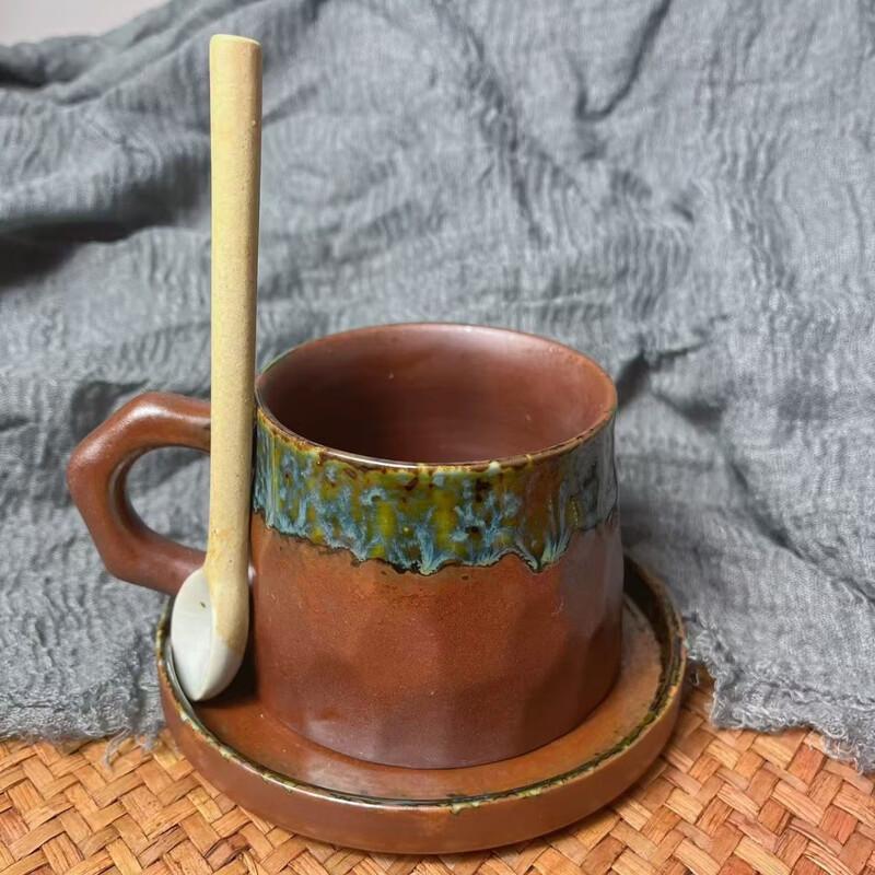 

OLOEY Vintage Kiln-Glazed Ceramic Coffee Mug
