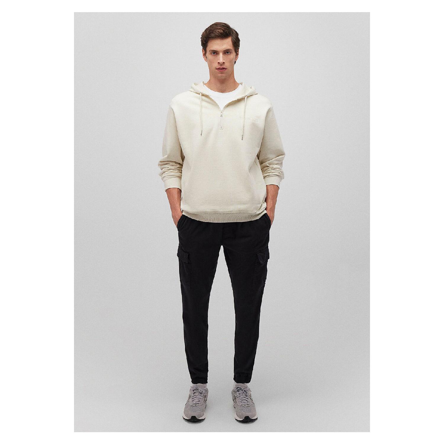 

Half Zipper Beige Sweatshirt 0s10244-70140 XS
