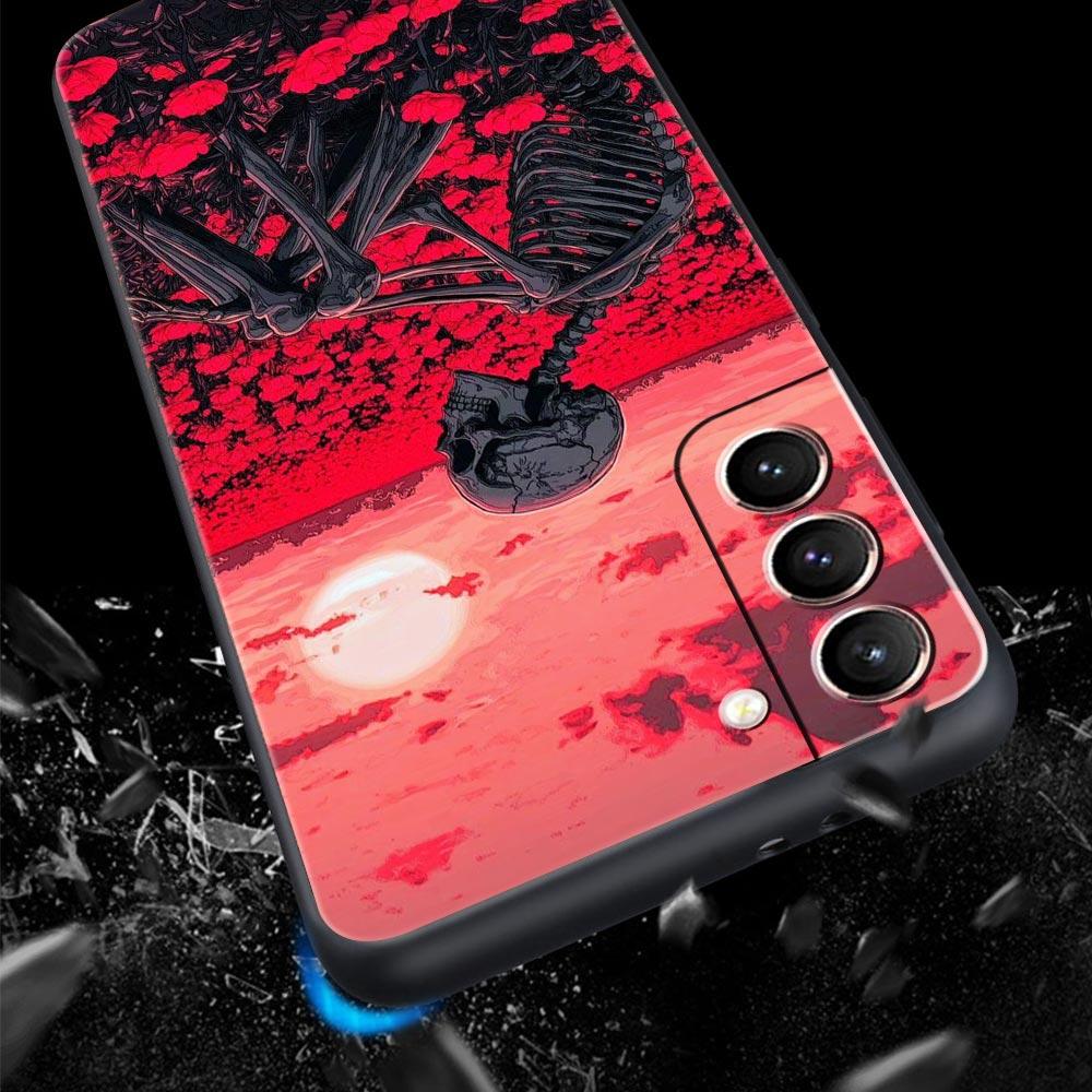 Skeleton Skull Phone Case for Samsung Galaxy S26 S25 S24 S23 S22 S20 S21 FE Ultra S25 Edge Plus 5G Soft TPU Cover Fundas Capas