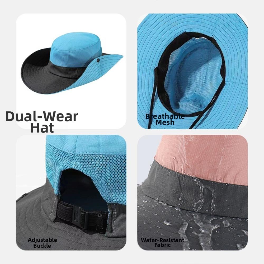 Foldable Fishing Sun Hat Outdoor Bucket Hat Fashion Fisherman's Hat Cycling Travel