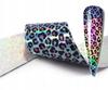Transfer Foil 10cmx4cm Blue Holo Leopard