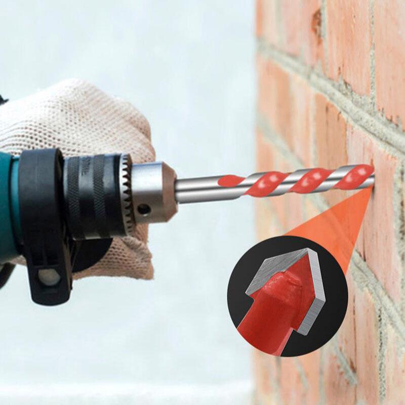 Cross Hexagonal Ceramic Tile Drill Bit Set, Hard Alloy, Glass, Ceramic, Concrete, Hole Opener, Brick Tool Kit