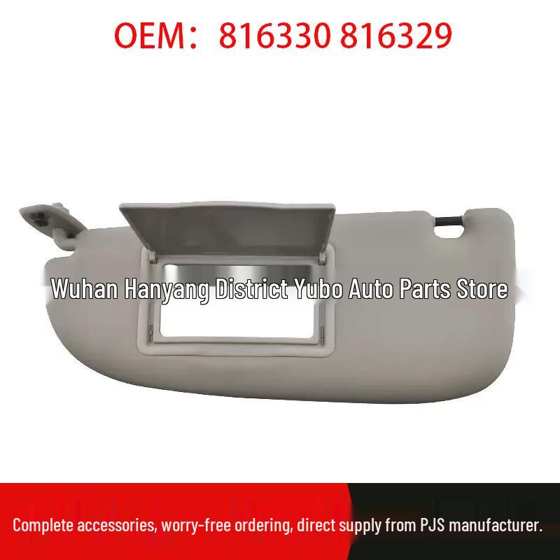 Compatible Sun Visor and Vanity Mirror for Peugeot 206, 207 & C2: Models 816330 & 816329.