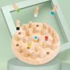 Wooden Color Memory Chess: Educational Game for Parent-Child Interaction and Concentration Training