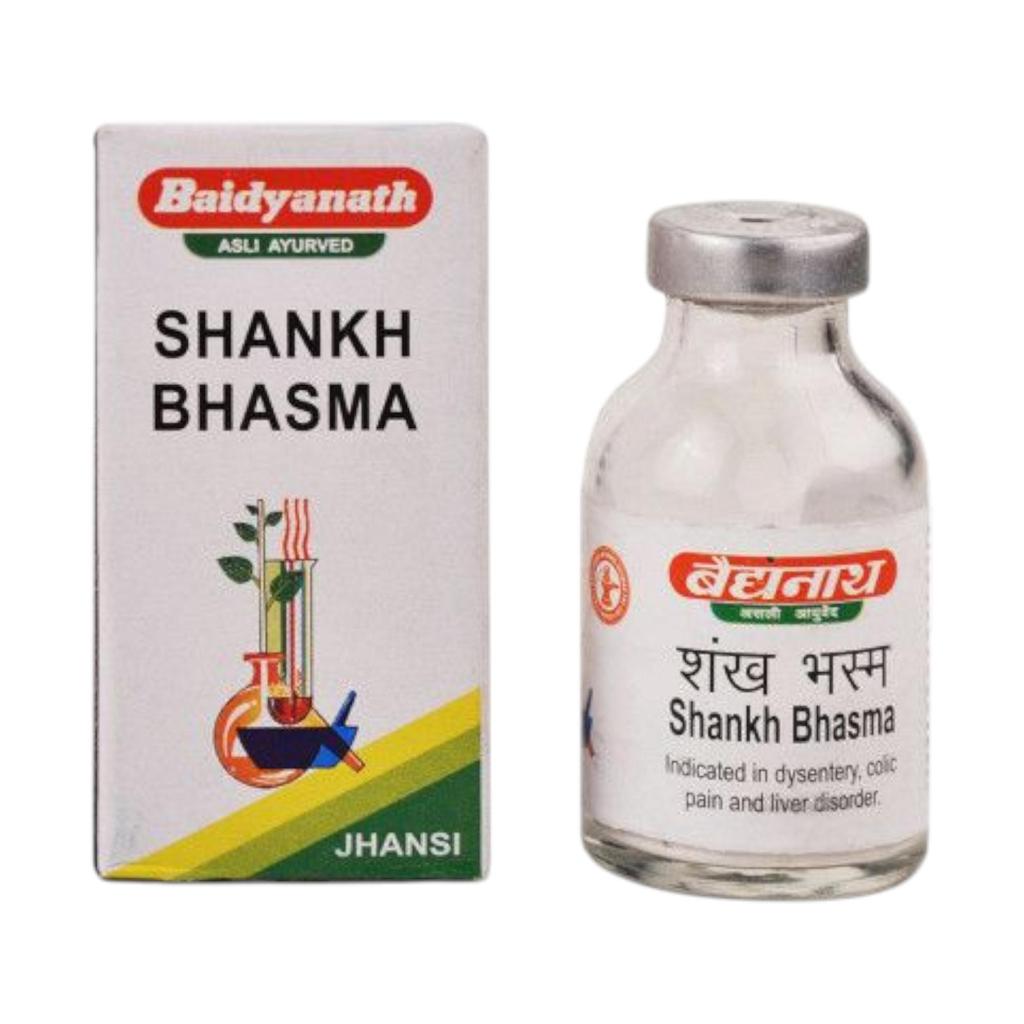 Baidyanath Jhansi Shankh Bhasma 10 Gm Pack of 4 | Ayurvedic Calcium & Bone Support Supplement