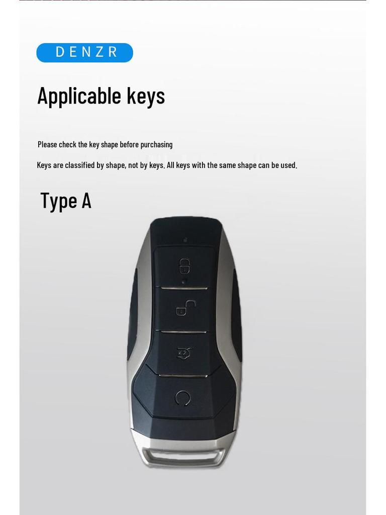 Denza X 2020 PHEV/EV Key Case Classic Flagship Shell & Custom Modification Cover