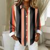 Women's Shirt Blouse Christmas Print Button Long Sleeve Casual Basic Shirt Collar Regular Top