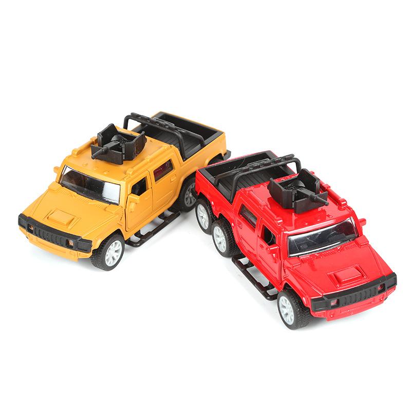 Legierung Hanma Militärfahrzeug Modell Metall Huili Pickup Off-road Kampf Auto Junge Spielzeug