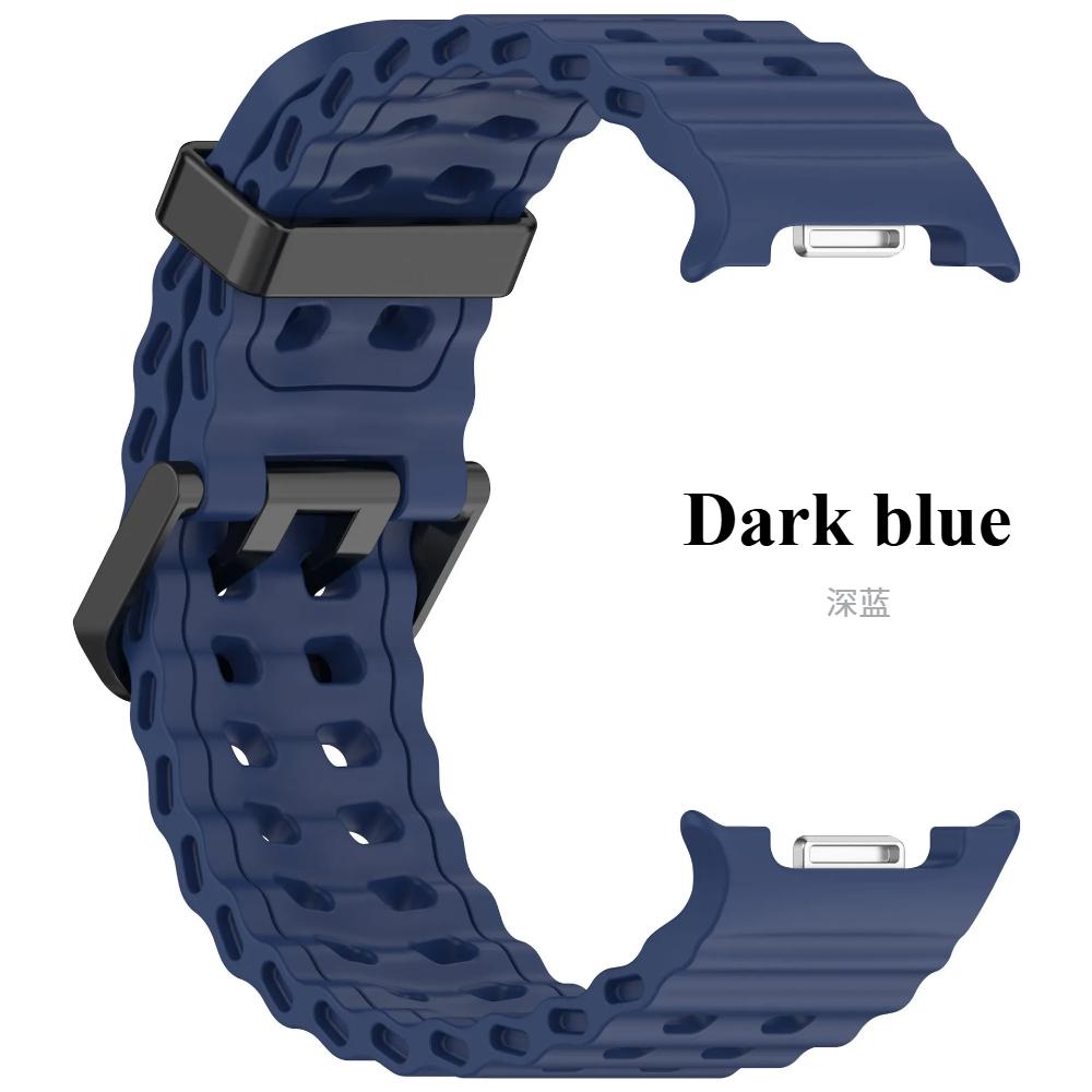 

Marine Band For Samsung Galaxy Watch 8 Classic 46mm Sports Silicone Strap For Galaxy Watch 8 40mm 44mm Watchband Bracelet Accessories Galaxy Watch 8 Classic синій