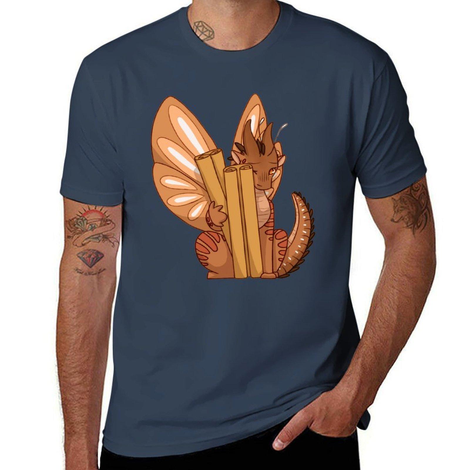 Cinnabar With Cinnamon Tshirt Large Size Loose Casual Tee S
