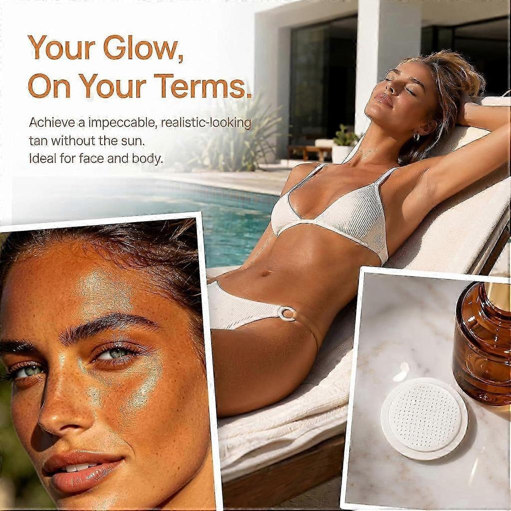 Patchs d'Auto-bronzant à Micro-Aiguilles, Éclat Sans Soleil, Application Sans Traces HZ2