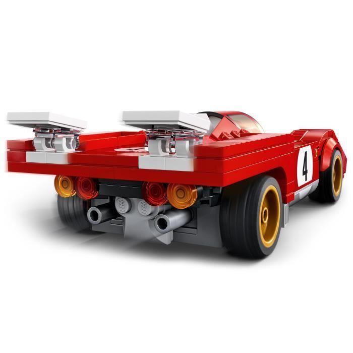 Lego® 76906 speed champions 1970 ferrari 512 m modèle réduit de voiture de course, jouet de construction pour enfants