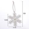 Christmas Tree Decoration Christmas Metal Snowflake Pendant Creative New Water Diamond Snowflake Christmas Widget
