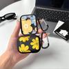 Blue Yellow Flowers Case For Airpods Pro 1 2 4 3 Pro2 Pro3 Earphone Cases Cover