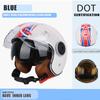 Certified Protective Helmet Safety Helmet Motorcycle Open Face Helmet Retro 3/4 Helmet Cruise Casco Casque Moto Men Women