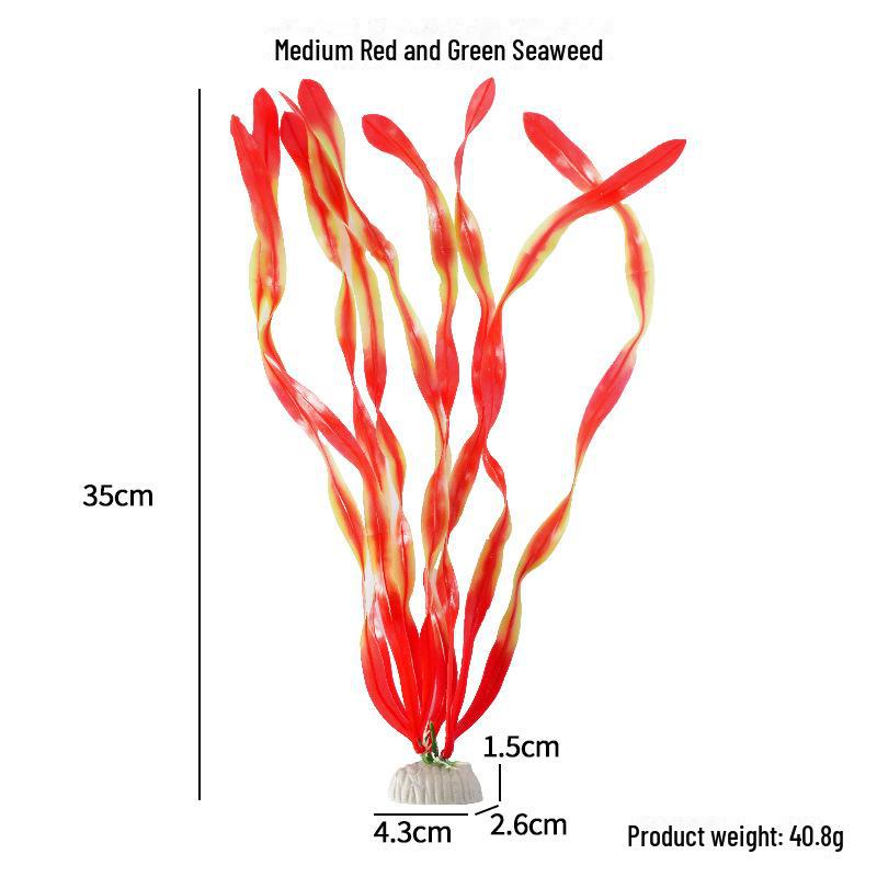 

Украшение для аквариума: Пластиковые водоросли и искусственные ламинарии с основанием