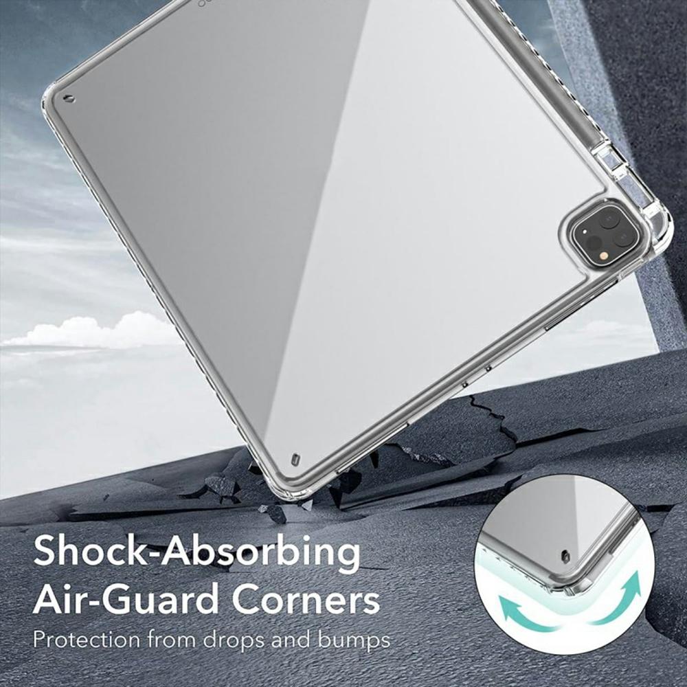 Tablet Case For iPad Air 13 (2025)/(2024)/Pro 12.9 (2022)/(2021)/(2020)/(2018),Corner Protection Clear Acrylic+TPU Cover