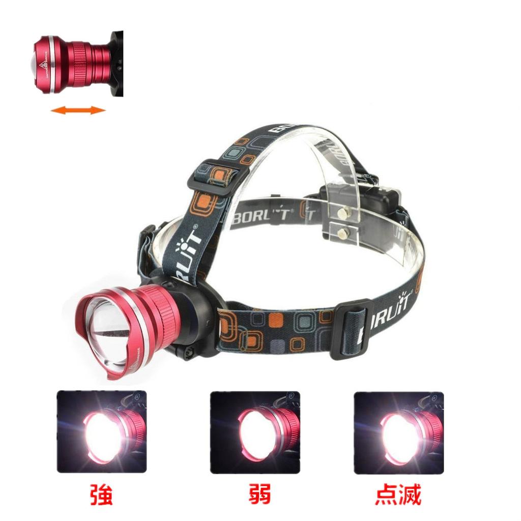 BORUIT LED Headlamp (Red)