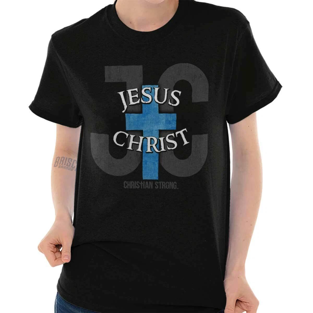 Jesus Christ Christian Religious Cross Gift Womens Graphic T Shirts Tee T-Shirt XS
