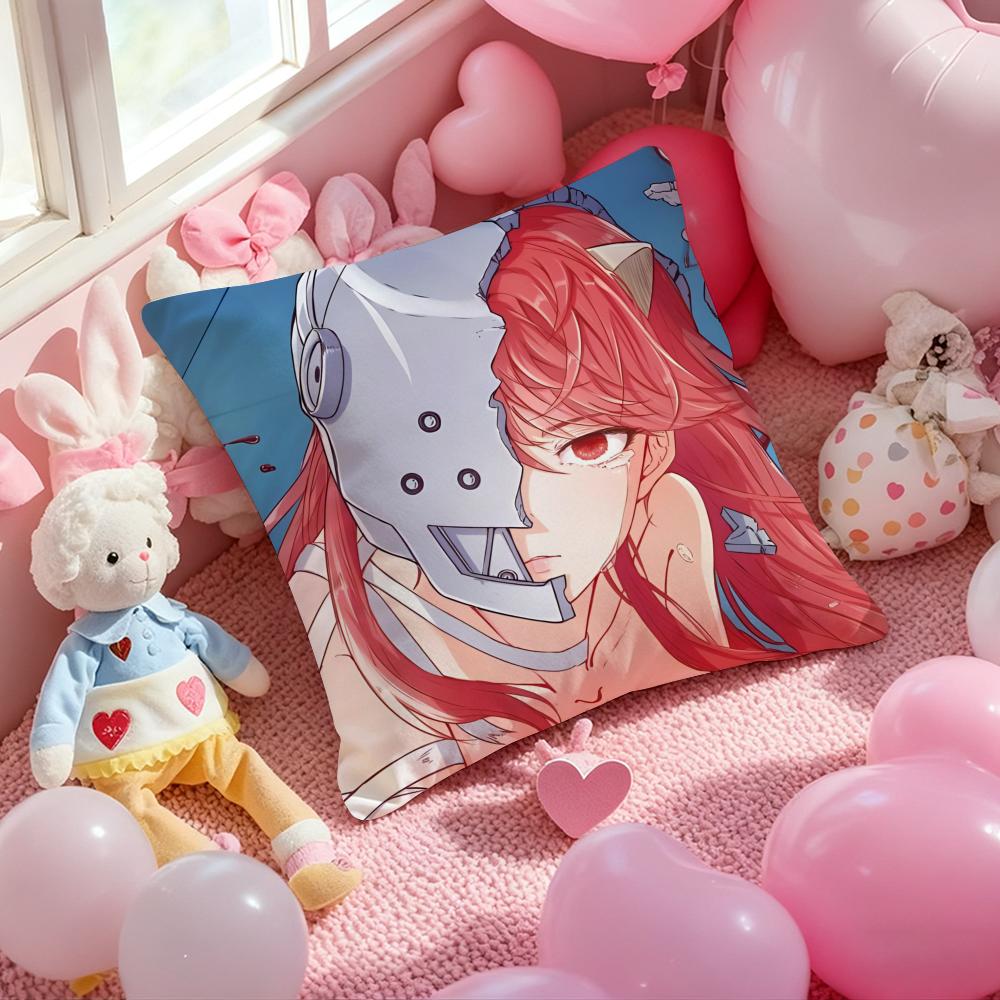 Anime E-Elfen L-Lied Cushion Cover Pattern Printed Pillowcase for Living Room Sofa Cushion Cover & Bedroom Decor