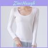 Cotton Crew Neck Slim Fit Long Sleeve Tshirt With Solid Color For Casual Wear