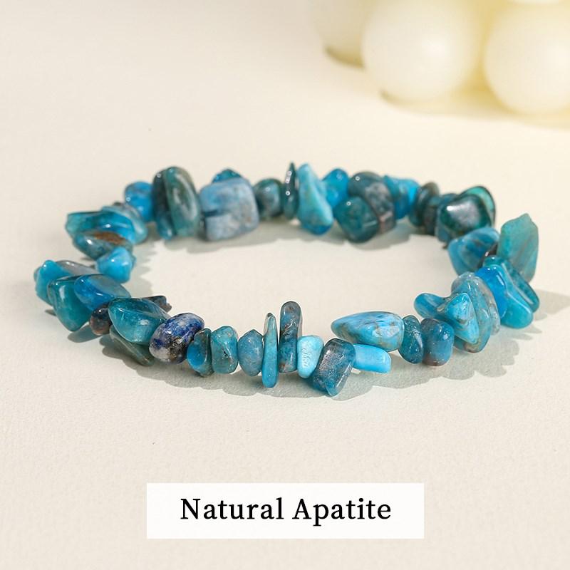 JD Natural Crystal Stone Seven Chakra Irregular Energy Bracelet Women Men Healing Amethyst Fluorite Chip Strand Bracelet Gift