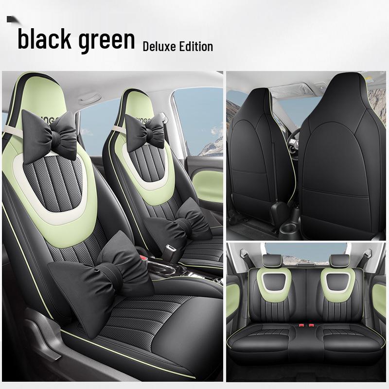 JS Wuling Bingo Car Seat Cushion Cover: Stylish, Sporty Leather for All Seasons