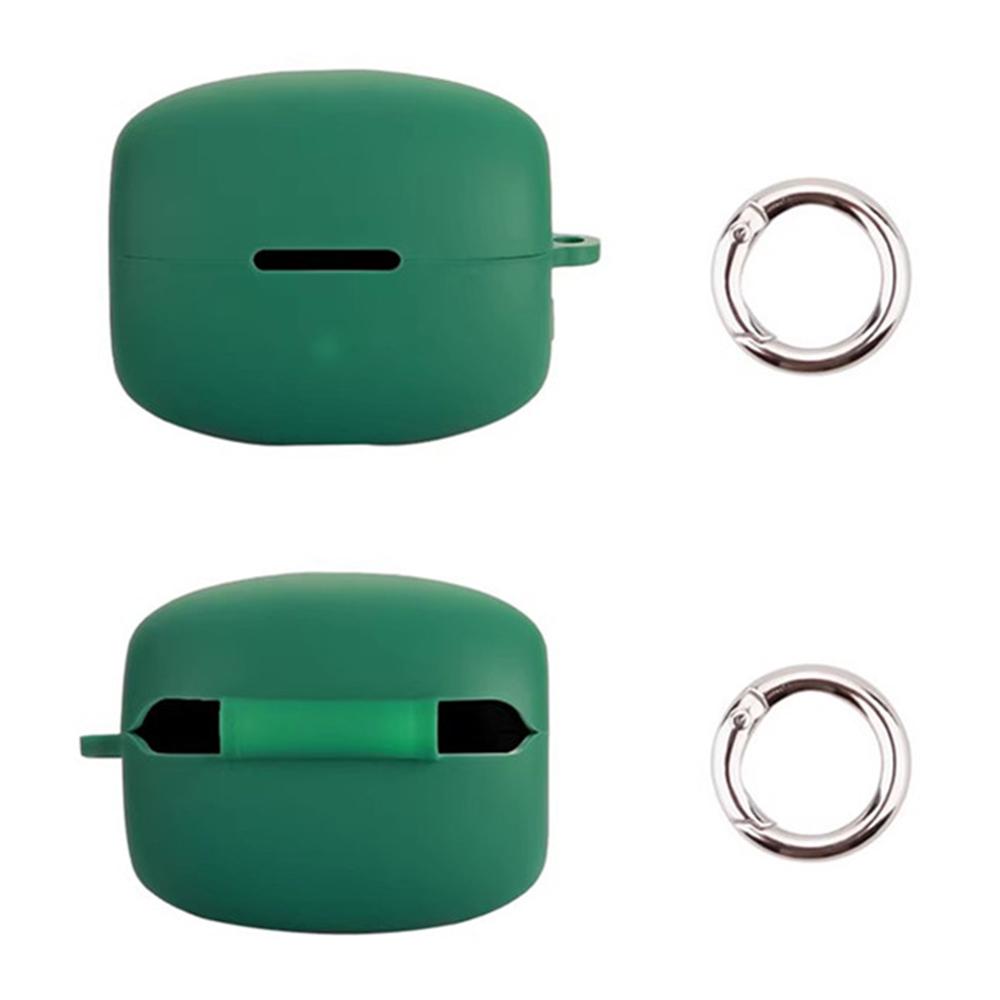 For Oppo Enco Clip Silicone Case Wireless Earphones Protective Cover with Anti-Lost Buckle