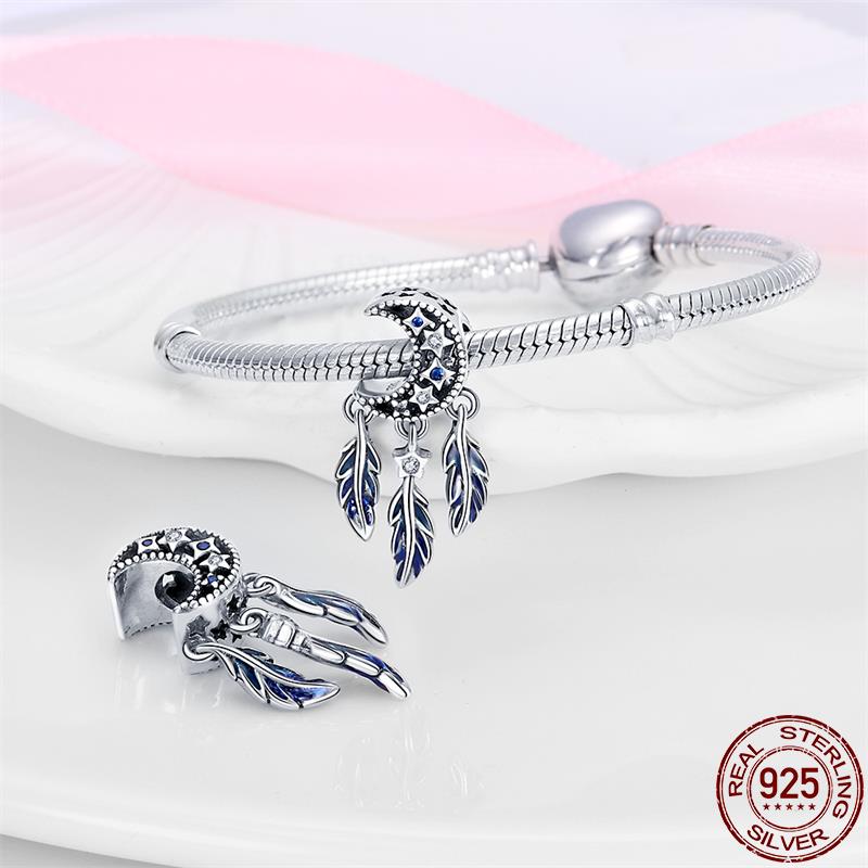 100% Copper Dreamcatcher Series Charm Fit Original 3Mm Bracelet Diy Beads For Women Birthday Fine Jewelry Gift