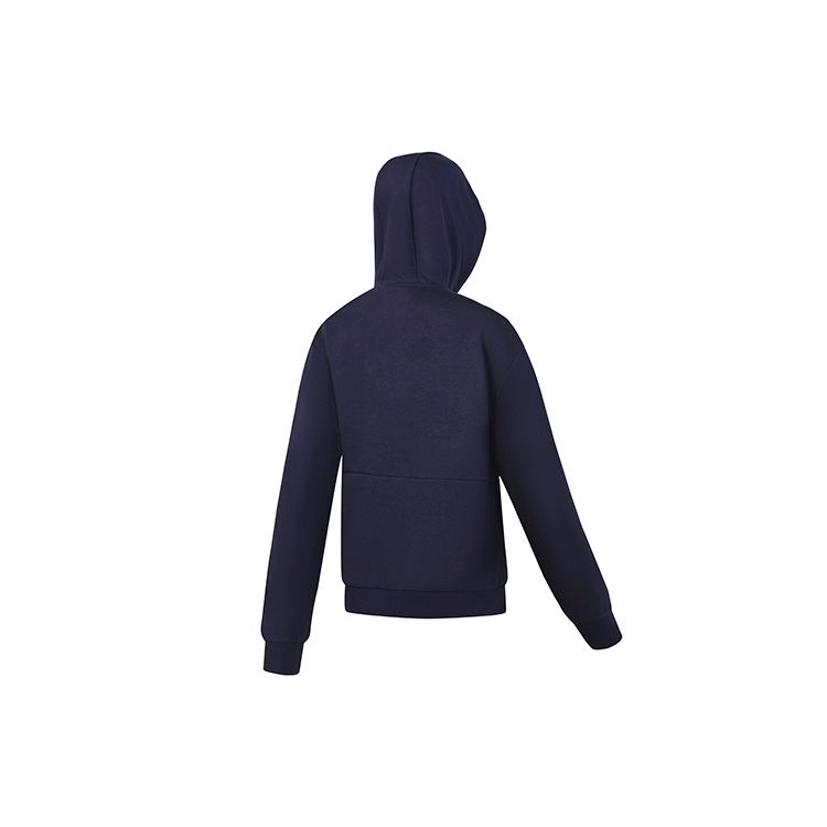 Fila Knitted Hooded Sweatshirt Fashion Casual Loose Knit Printed Letter Sweatshirt Women sweatshirt Legendary-Blue A11W333206F-NV