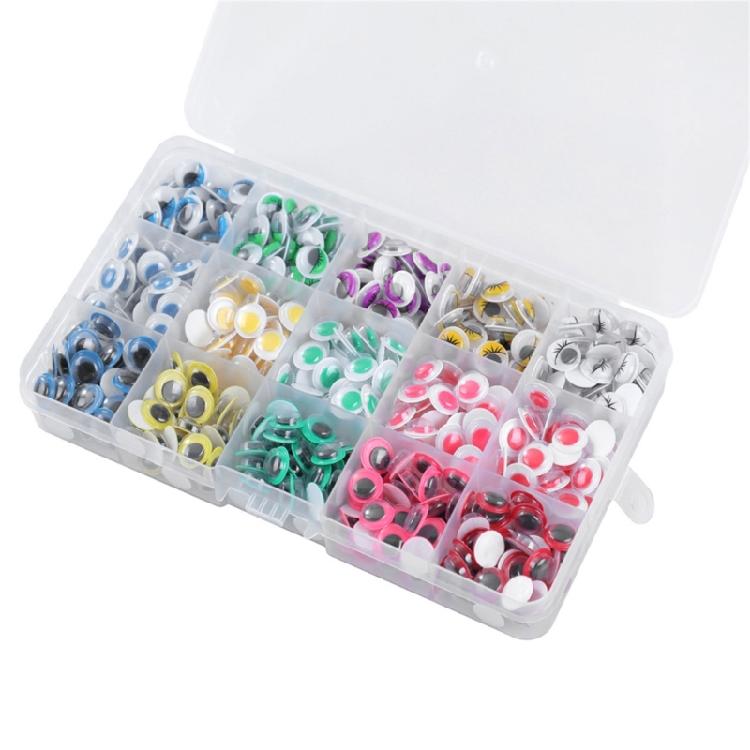 Safety Eye 600/900PCS Plastic Stuffed Doll Eye with Self Adhesive for Doll Toy