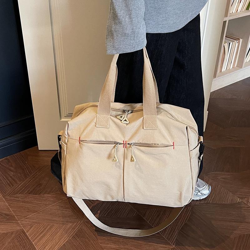 Large Capacity Fitness Bag Multi-Pocket Commuter Shoulder Crossbody Bag Short Travel Duffel Bag