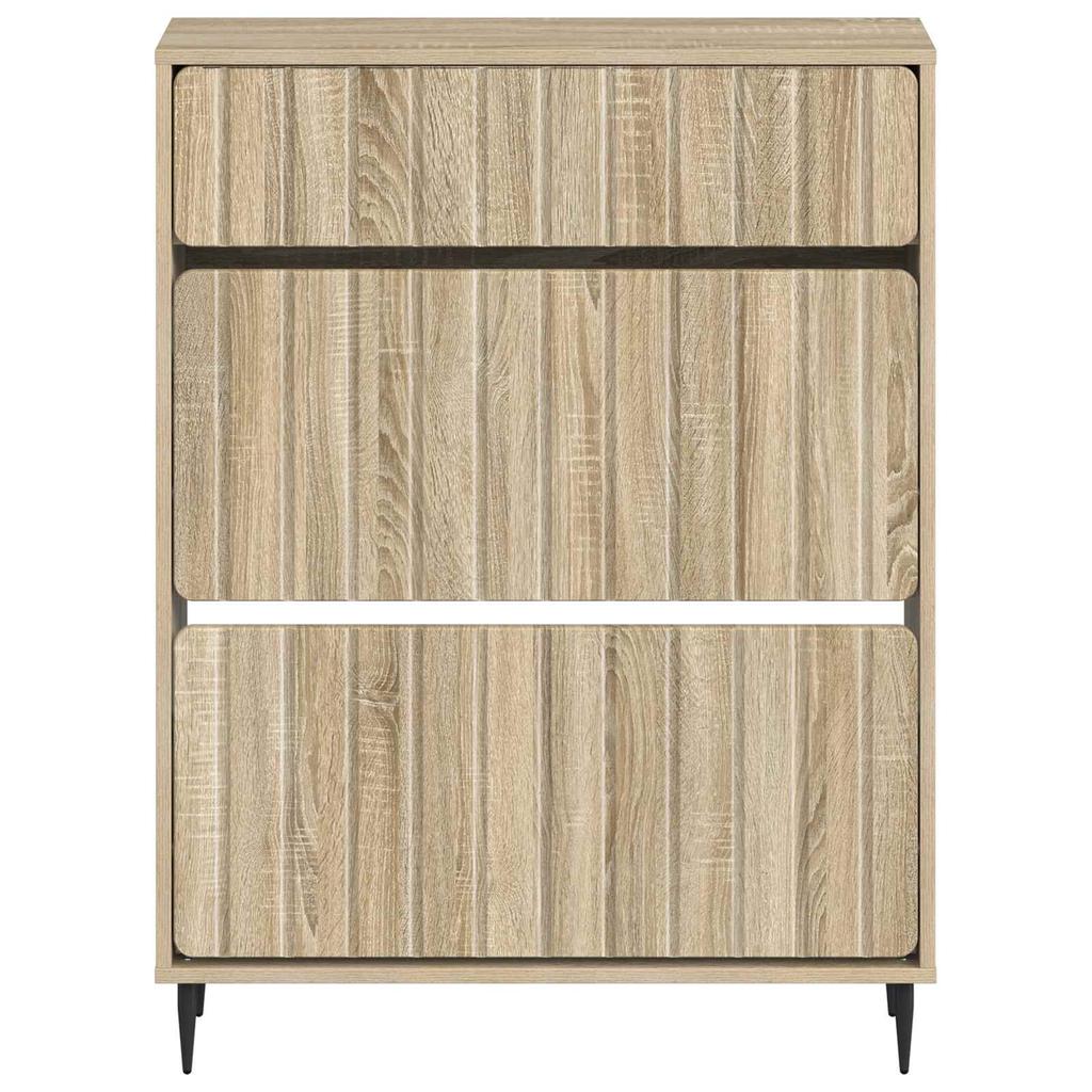 Shoe Cabinet ZWOLLE 78 X 24 X 103 Cm Engineered Wood Sonoma Oak