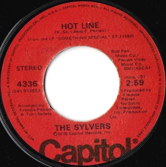 

7inch Record SYLVERS - Hot Line 4336 Capitol Records 1976 US Soul/Funk Used