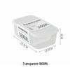 ZISIZ Transparent Plastic Food Storage Container Set