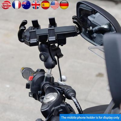 Adattatore Supporto Sfera da 1 Pollice Montaggi a Vite M10 M8 Sede Specchietto Testa Sferica Adattatore Testa Sferica per Supporto Telefono Moto