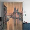 Canal Grande In Venice Tulle Sheer Curtains for Living Room the Room Bedroom Kitchen Decoration Voile Organza Curtains