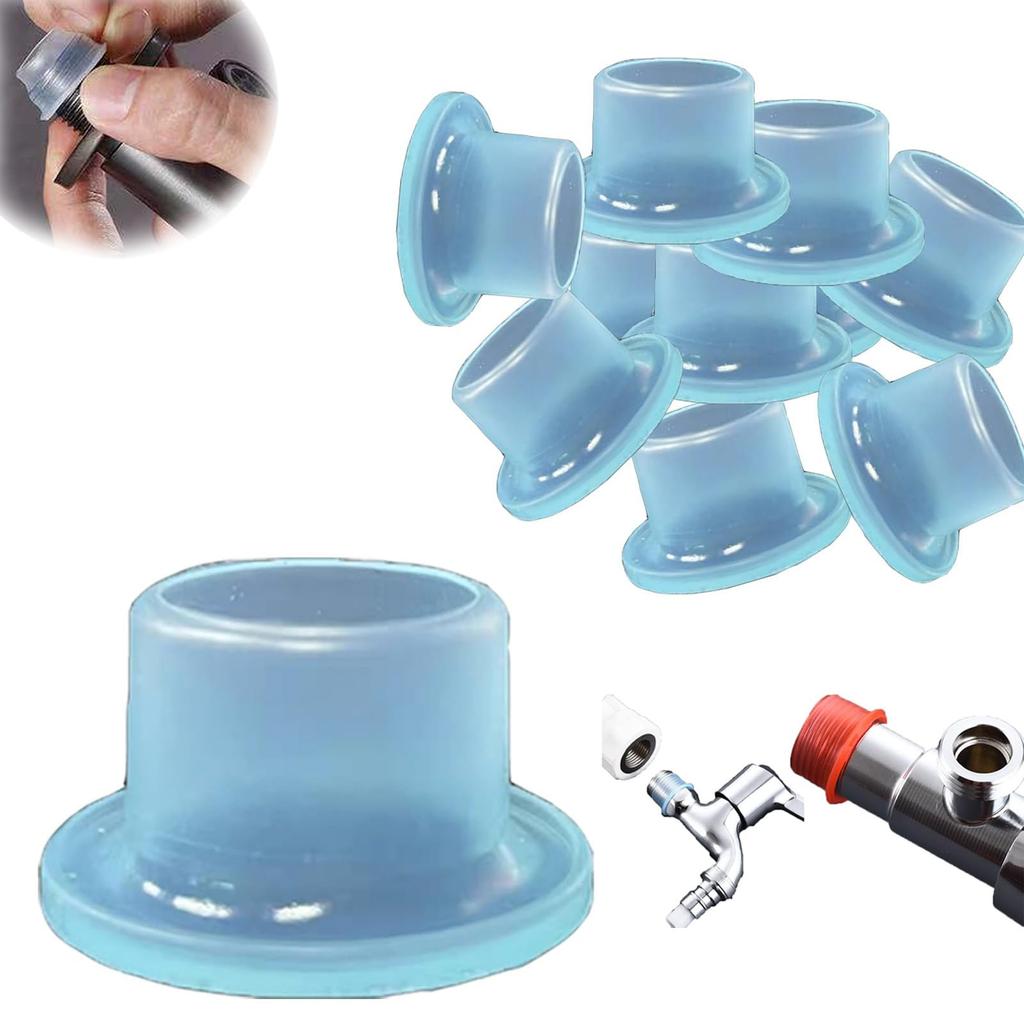 Universal Faucet Leak-proof Sealing Gasket Silicone Pipe Faucet Plug Threaded Pipe Fittings Leak-proof Seal Buckle