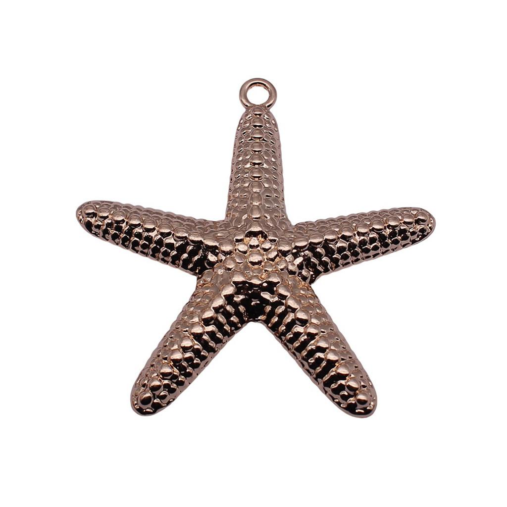 Starfish Charms Multi Color Metal Pendants For Beach Themed DIY Jewelry Accessories