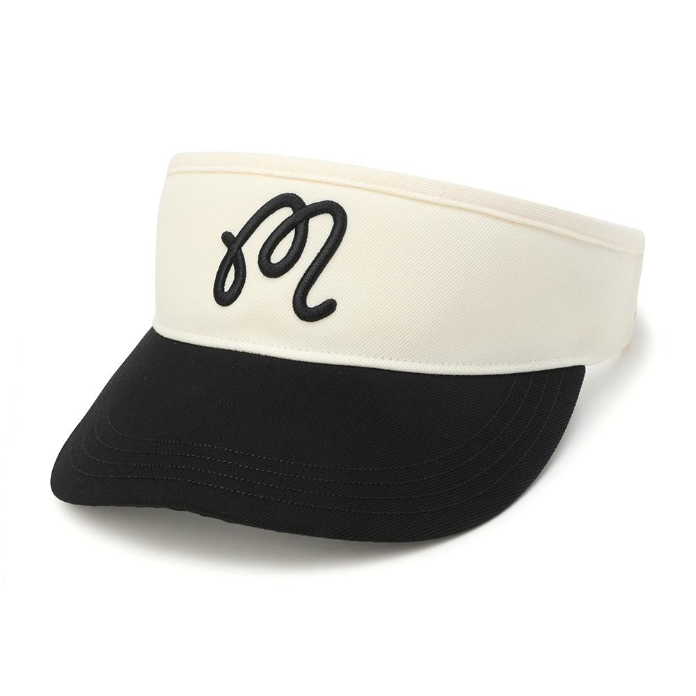 MALBON GOLF M Point Colorblock Visor Black
