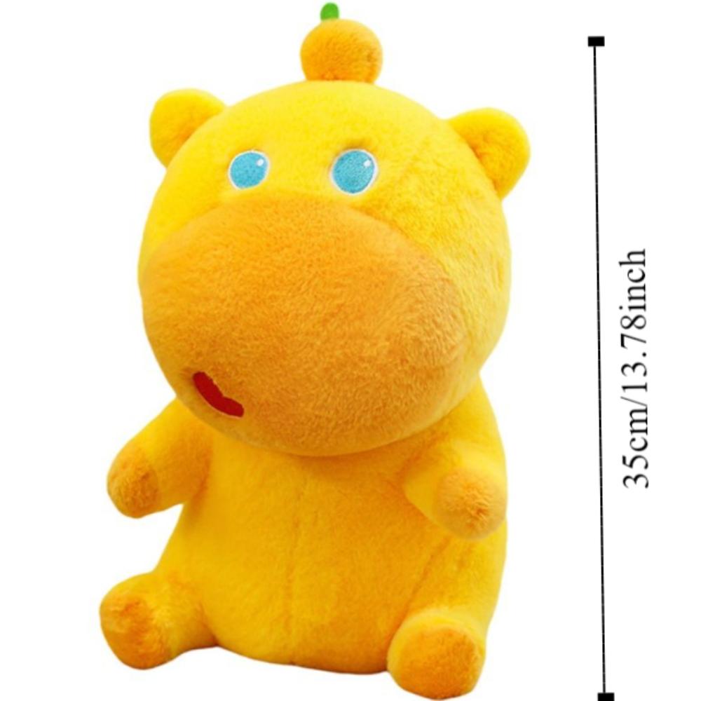 Large Capacity Capybara Lulu Plush Crossbody Bag Persimmon Cartoon Plush Pencil Case Office