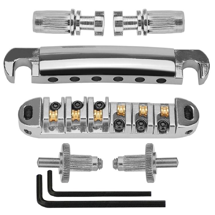 1 Set Roller Guitar Bridge Locking Tune O Matic Bridge Tailpiece Tail For Guitar