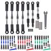 RC Car Aluminum Buckle Arc Chain Upgrade Part for 1/10 Slash 2WD/Stampede 2WD/Rustler 2WD/Bandit 2WD Adjustable Steering Rod