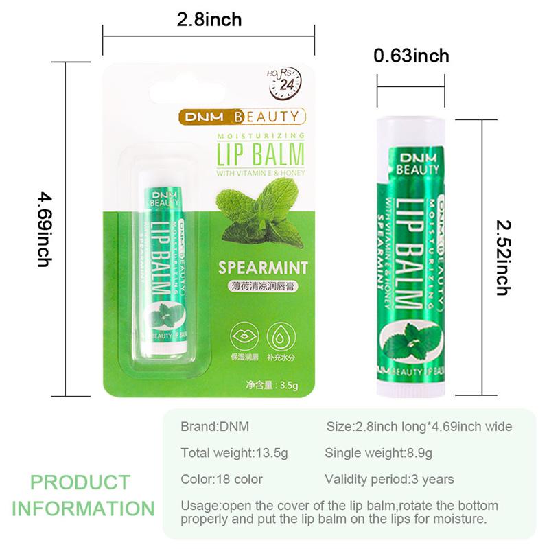 1PC Fruit Moisturizing Lip Balm Continuous Lip Balm Hydrating Anti-aging Reducing Lip Wrinkles Temperature-changing Lip Balm