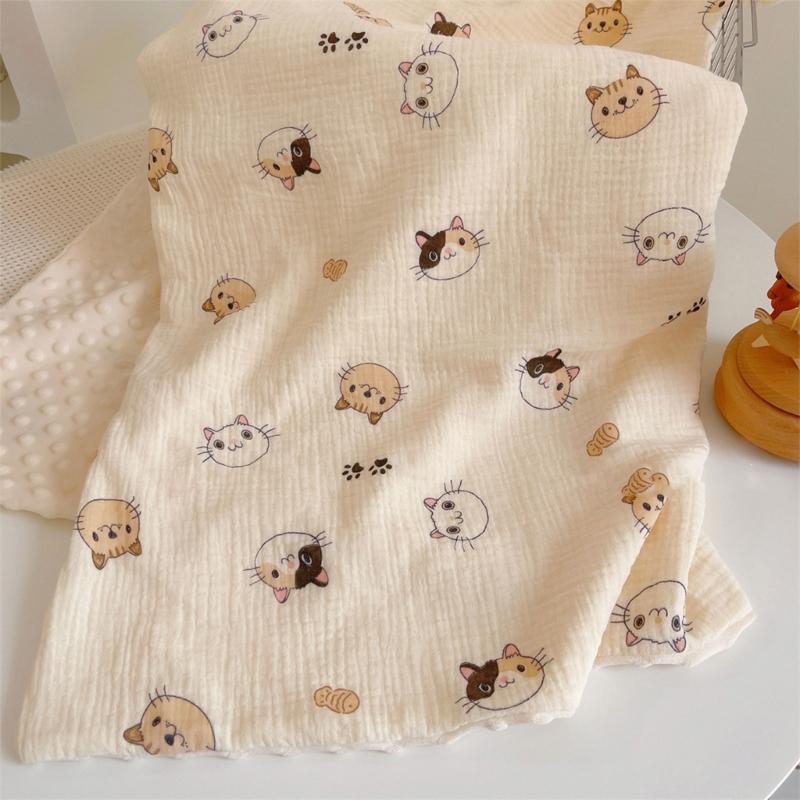 Baby Blanket for Soothing Relaxing Cotton Baby Comforter Calming Dotted Design Blanket for Newborns Cotton Swaddles Wrap