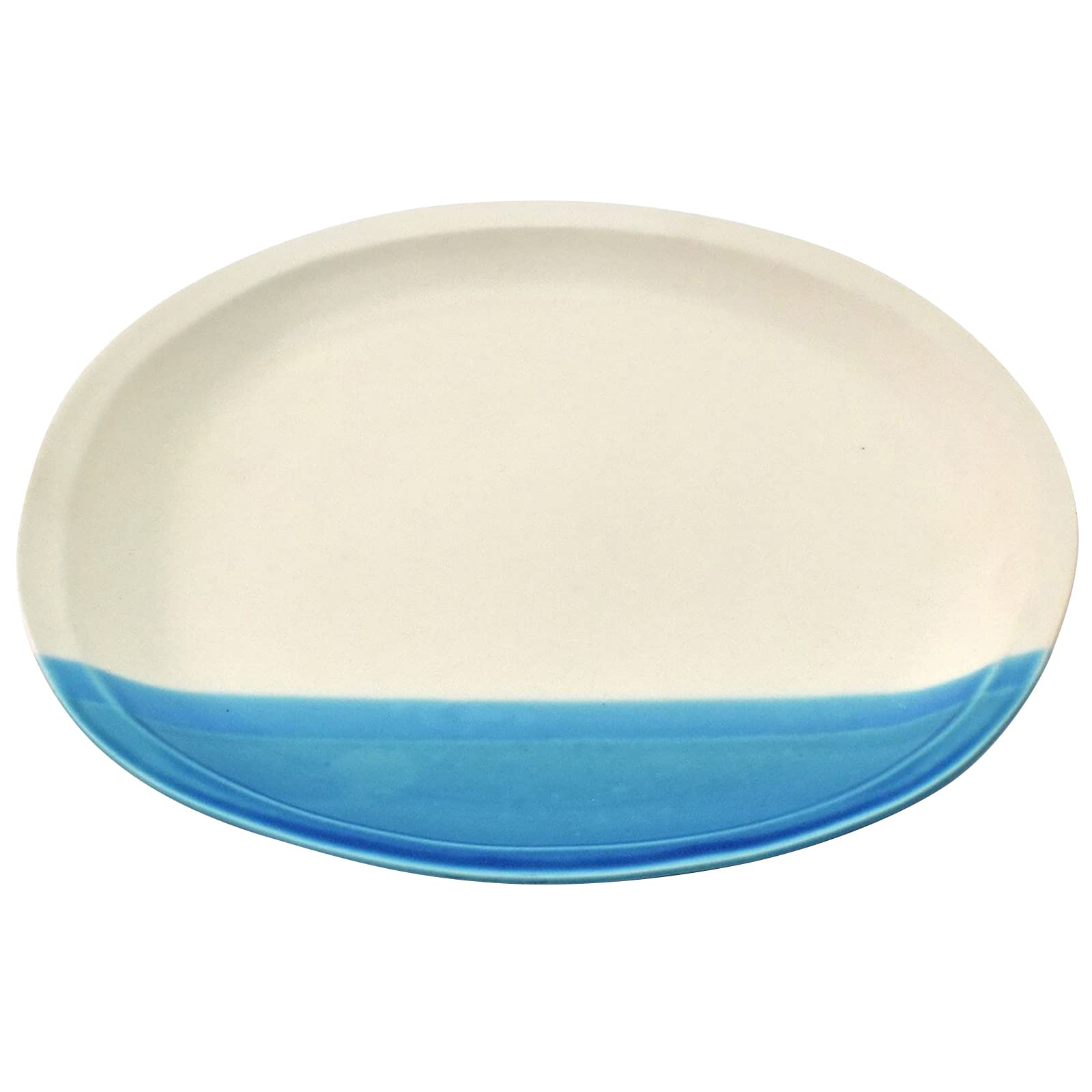 

Aito Seisakusho Oval Pasta 24 x 21 Light Cloud Mino Microwave and Dishwasher Made in Product Number 288525 Suimei Plate, Dish, Dish, Approx. cm,