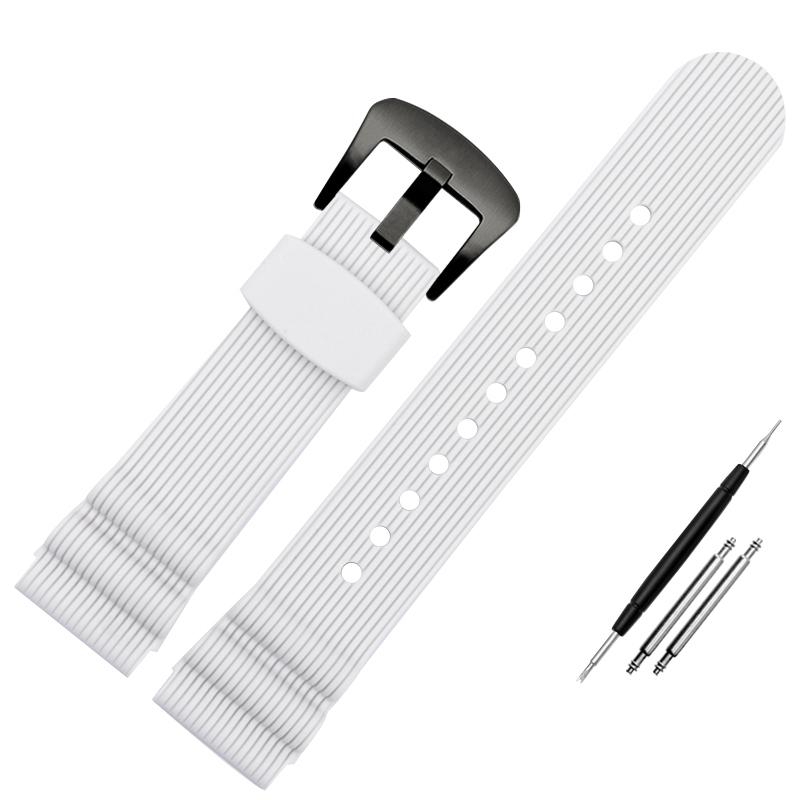 22mm Diving Rubber Strap for Seiko Watch SKX007 PROSPEX SRP777J1 No.5 Water Ghost Abalone Men Sport Silicone Watchband Bracelet